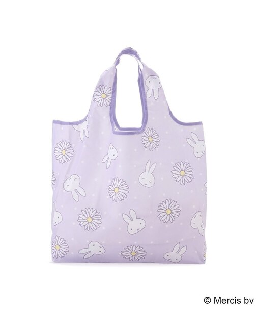 【先行販売】Dick Bruna miffy 底板付エコバッグ M pistachio&lavender