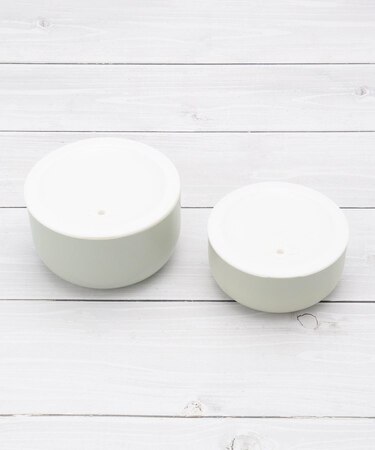 さっと洗える 保存容器 丸 2P