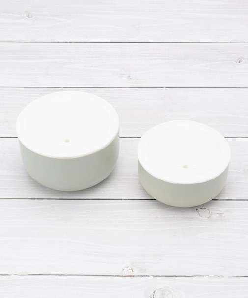 さっと洗える 保存容器 丸 2P