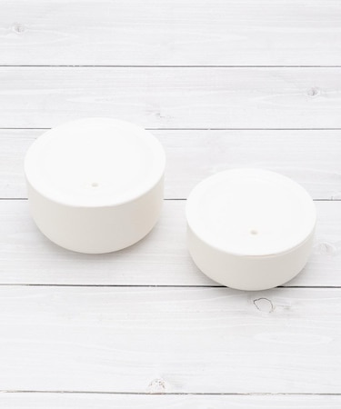 さっと洗える 保存容器 丸 2P