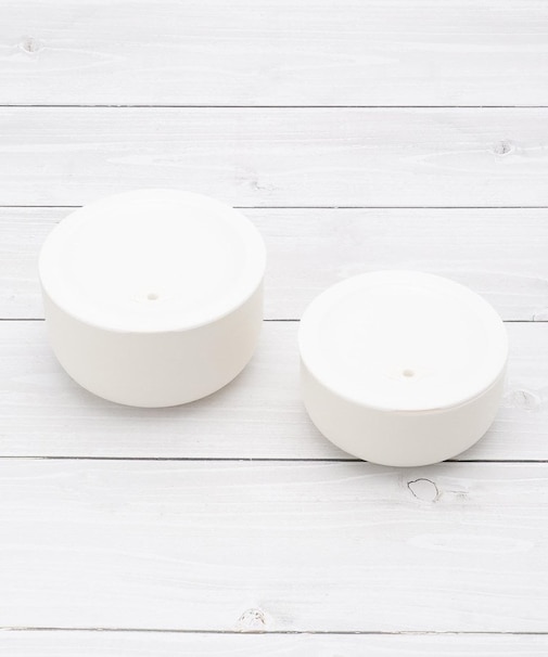 さっと洗える 保存容器 丸 2P