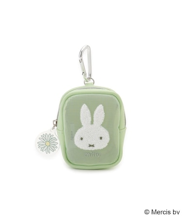 【先行販売】Dick Bruna miffy カラビナ付ミニポーチ pistachio&lavender