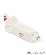 ◆MOOMIN アンクルソックス 突起 紙糸踵ミイ花