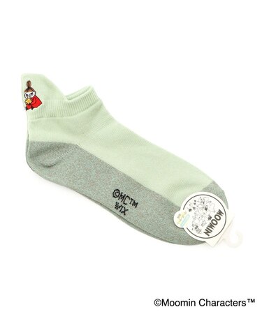 ◆MOOMIN アンクルソックス 突起 紙糸踵ミイ花
