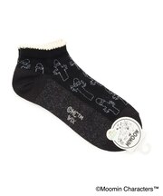 ◆MOOMIN アンクルソックス 紙糸 ニョロニョロ柄