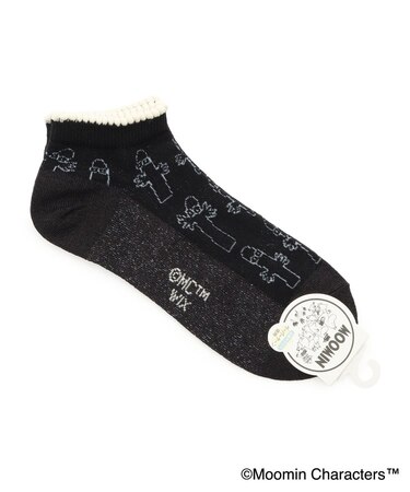 ◆MOOMIN アンクルソックス 紙糸 ニョロニョロ柄