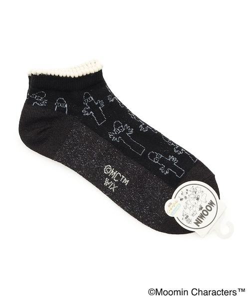 ◆MOOMIN アンクルソックス 紙糸 ニョロニョロ柄