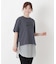 コットン ワイドプリント Tシャツ A