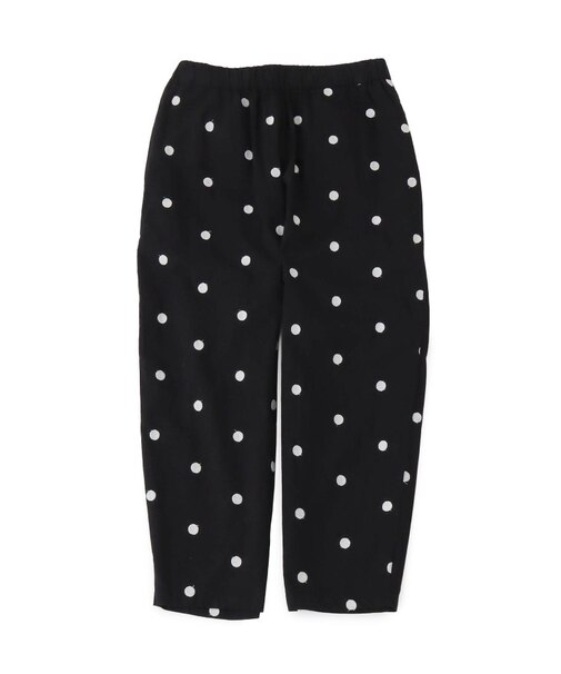 【リンネル7月号掲載】綿麻ドット刺繍 コクーンパンツ
