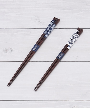 カワイ 塗箸 桐箱2膳入 和れんこん