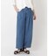 サイド切替 10分丈バルーンデニムパンツ