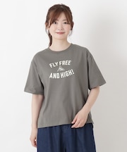 コットン ワイドプリント Tシャツ B