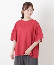総柄刺繍ブラウス
