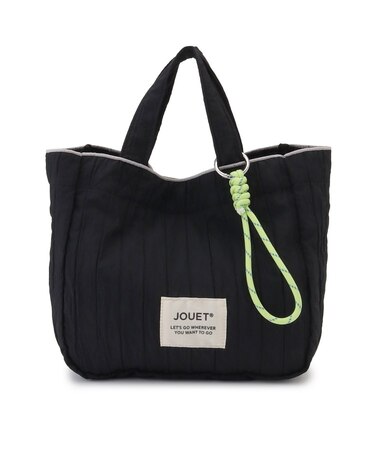 JOUET ジョエット チャーム付プリーツミニトート