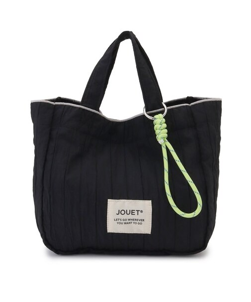 JOUET ジョエット チャーム付プリーツミニトート