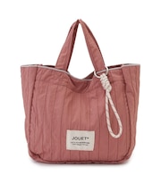 JOUET ジョエット チャーム付プリーツミニトート