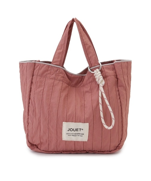 JOUET ジョエット チャーム付プリーツミニトート