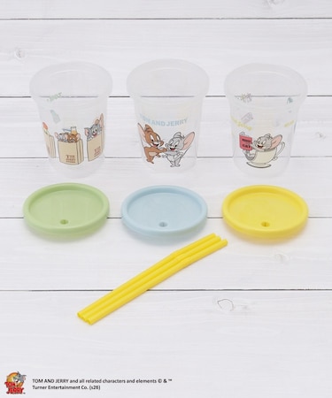 【先行販売】トムとジェリー ストロー付タンブラー 3P 320ml