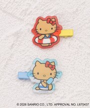 ◆【ワンズテラス限定】ハローキティ ヘアクリップ 日焼け
