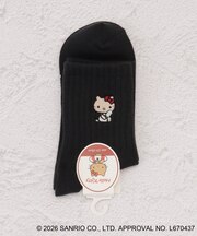 ◆【ワンズテラス限定】ハローキティ アメリブ刺繍クォーターソックス 日焼け