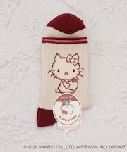 ◆【ワンズテラス限定】ハローキティ アメリブボス柄クォーターソックス