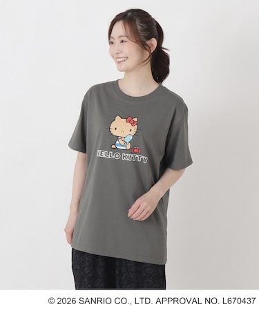 【ワンズテラス限定】ハローキティ 半袖Tシャツ 日焼け