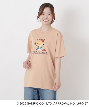 【ワンズテラス限定】ハローキティ 半袖Tシャツ 日焼け