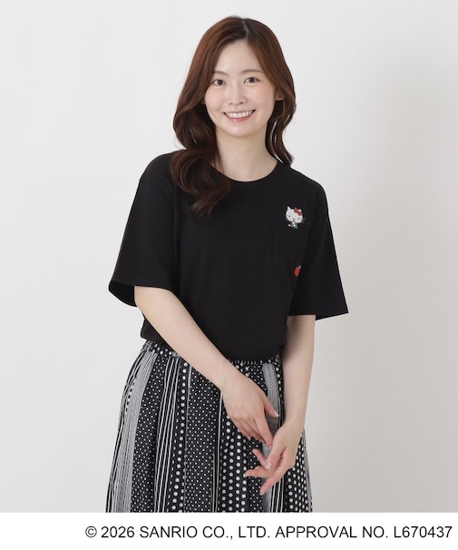 【ワンズテラス限定】ハローキティ 半袖Tシャツ ポケ付き