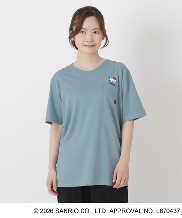 【ワンズテラス限定】ハローキティ 半袖Tシャツ ポケ付き