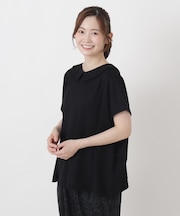 【ひんやり】接触冷感 ポロ風鹿の子プルオーバー