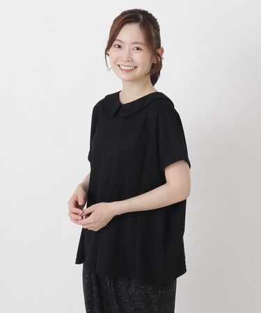 【ひんやり】接触冷感 ポロ風鹿の子プルオーバー