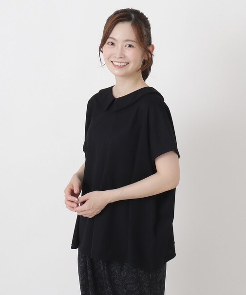 【ひんやり】接触冷感 ポロ風鹿の子プルオーバー