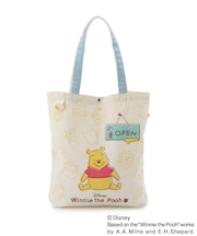 【ワンズテラス限定】ディズニー 『くまのプーさん』 Dカン付A4トート CAFE