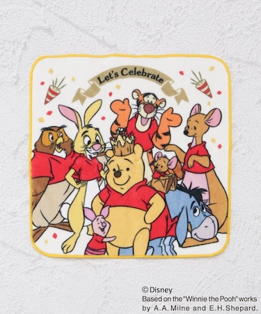 ◆【ワンズテラス限定】ディズニー 『くまのプーさん』 プリントハンカチ 100周年