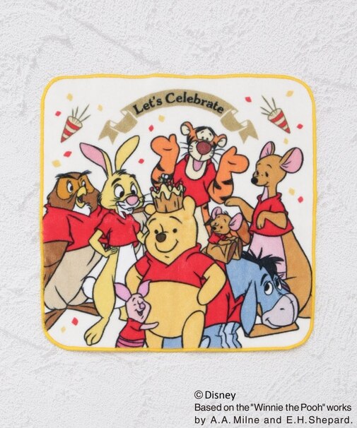 ◆【ワンズテラス限定】ディズニー 『くまのプーさん』 プリントハンカチ 100周年