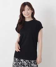 【ひんやり】汗じみ防止加工 ノースリーブプルオーバー