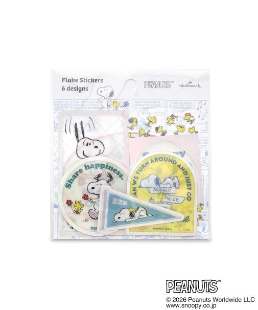 ◆SNOOPY シール フレークPET ウッドストック