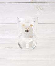 つよいこグラス しろくまのパンツ M 185ml