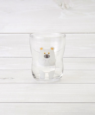 つよいこグラス しろくまのパンツ S 130ml
