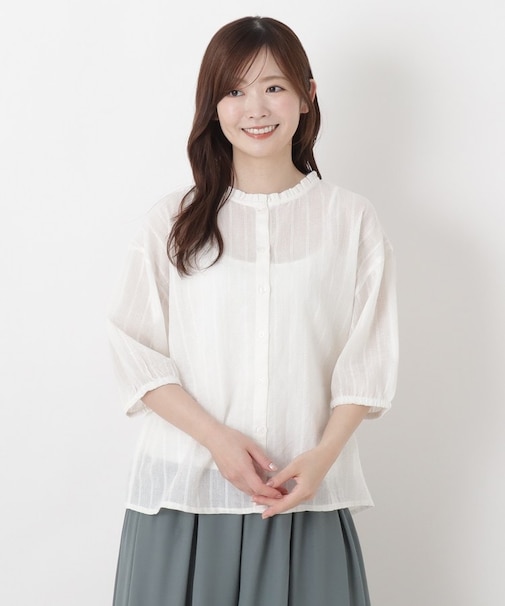 コットンドビーブラウス