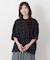 刺繍切替 7分袖ブラウス