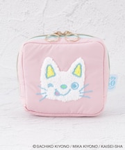 ノンタン サガラ刺繍スクエアポーチ
