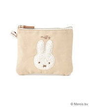 Dick Bruna miffy ミニフラットポーチ ブルーナボア