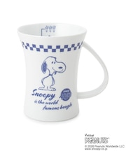 ◆SNOOPY デカマグ チェックアメリカン 330ml