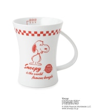 ◆SNOOPY デカマグ チェックアメリカン 330ml