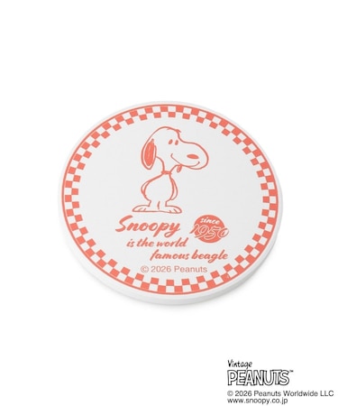 ◆SNOOPY 吸水コースター チェック