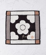 ◆MARY QUANT タオルハンカチ クロスデイジー刺繍