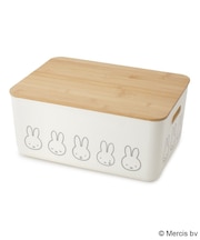 Dick Bruna miffy バンブーフタ付き収納ケース L