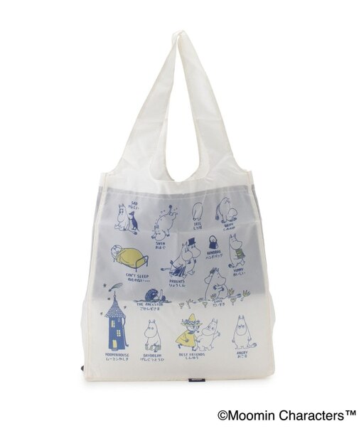MOOMIN 底板付きエコバッグ ワイド