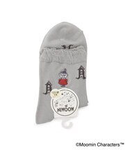 ◆MOOMIN ロークルーソックス 家とミイ 刺繍